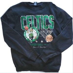 Celtics Vintage Graphic Crew Neck Sweatshirt
